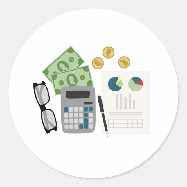 Accountant Classic Round Sticker (Front)