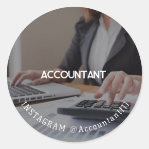 Accountant Classic Round Sticker