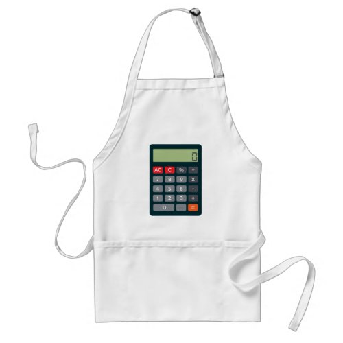 Accountant Costume Outfit Math Calculator Adult Apron