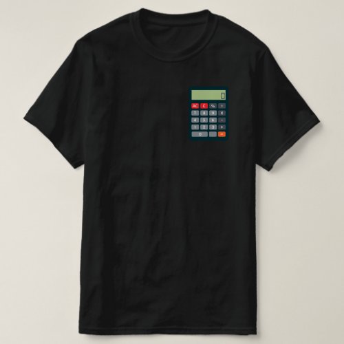 Accountant Costume Outfit Math Calculator T_Shirt