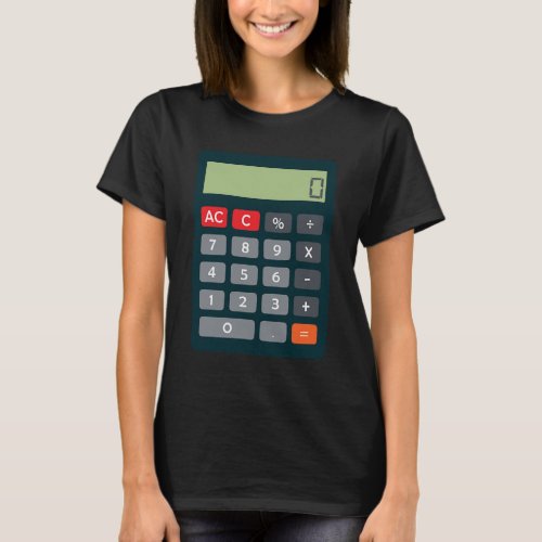 Accountant Costume Outfit Math Calculator   T_Shirt