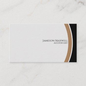 Accountant Cpa Black And Gold Business Card by Inviteme2 at Zazzle