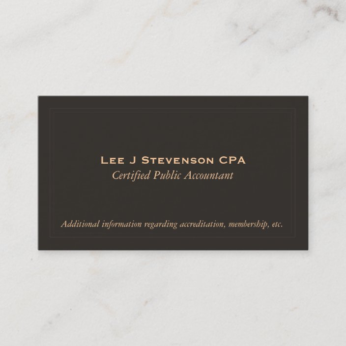 Cpa Business Card / Accountant CPA Business Card | Zazzle.com : As an accountant, you are sure to hand stacks of paperwork to clients for them to fill out, sign and initial.