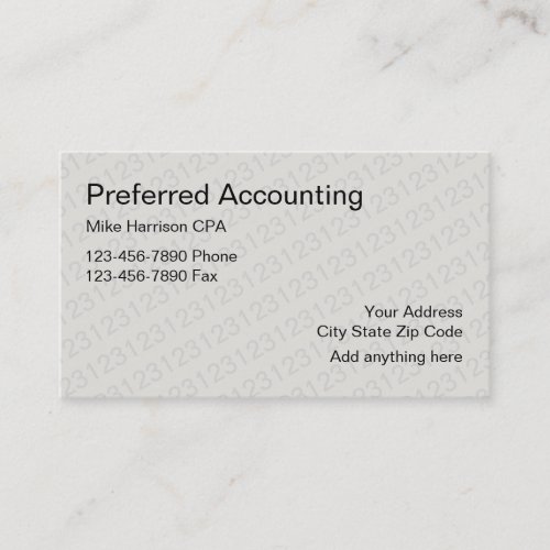 Accountant CPA Design Business Card