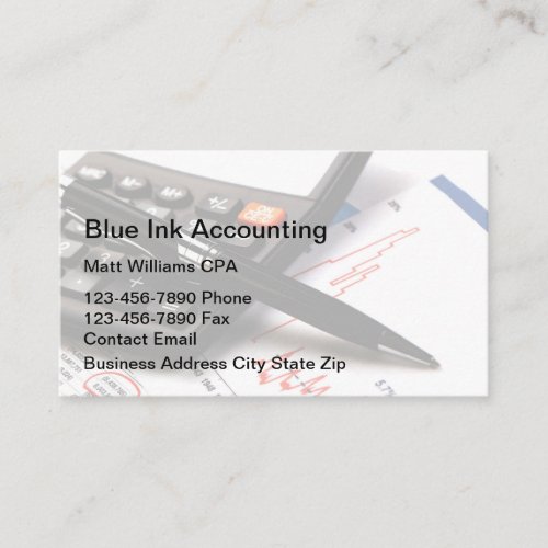 Accountant CPA Modern Business Cards