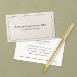 Accountant CPA Professional Simple Classic Business Card