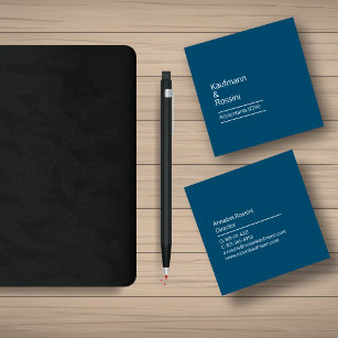 Accountant CPA Professional Sqaure Business Card