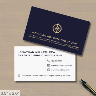 Accountant CPA Simple Modern Business Card