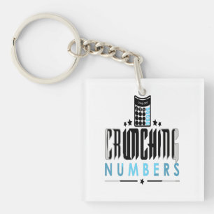 Accountant - Crunching Numbers Keychain