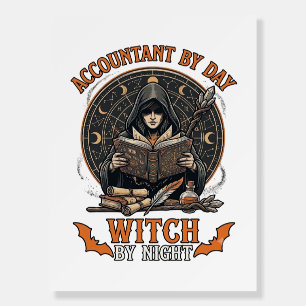 Accountant Day Witch Night Halloween Magic Book_1 Foam Board