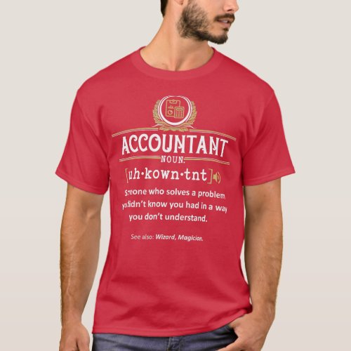 Accountant Definition  Funny Dictionary Meaning  T_Shirt