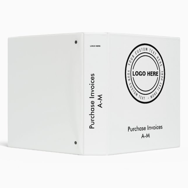 Accountant documents business logo lever arch 3 ring binder (Background)