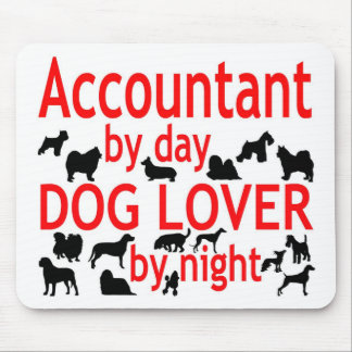 Accountant Dog Lover Mouse Pad