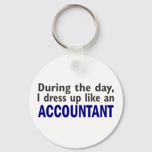 ACCOUNTANT During The Day Keychain