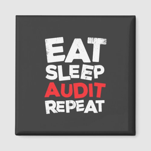 Accountant Eat Sleep Audit Magnet