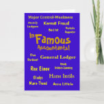 Accountant | Famous Accountants Joke Names | Blank Holiday Card