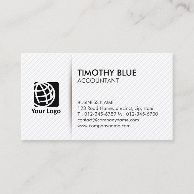 Accountant Finance Simple Business Card (Front)