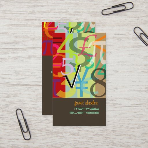 Customizable Accountant, Financial Advisor Business Card Template