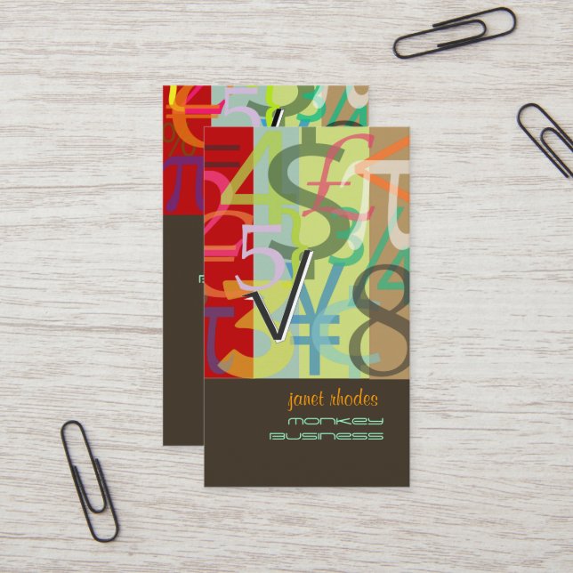 Accountant, Financial Advisor Business Card (Front/Back In Situ)