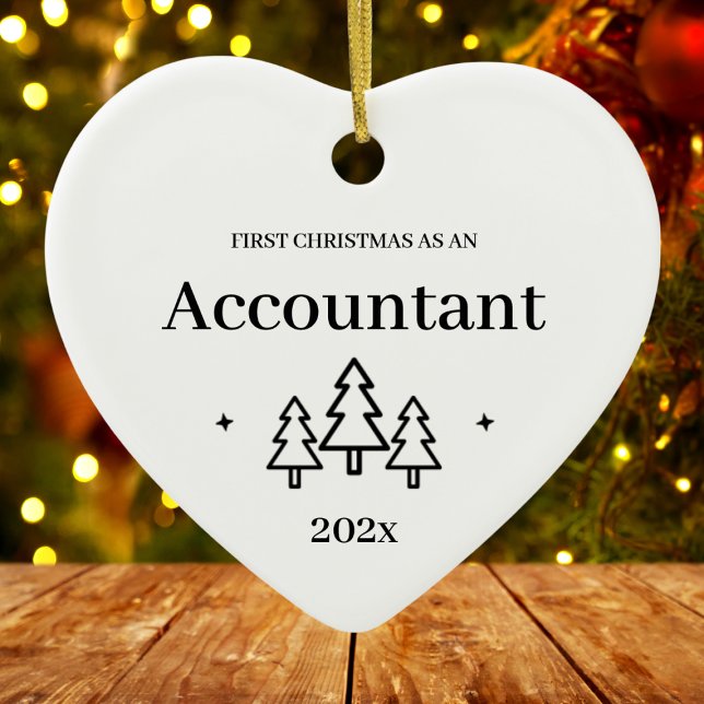 Accountant First Christmas Ceramic Ornament (Accountant First Christmas Ceramic Ornament
)