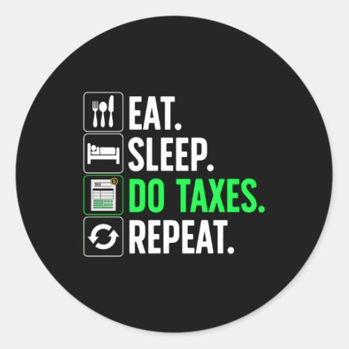 Accountant For Accountant Accounting Classic Round Sticker