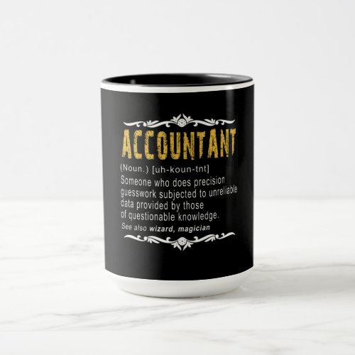 Accountant Funny Definition Custom Gift Mug