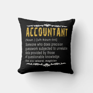 Accountant Funny Definition Custom Gift Throw Pillow