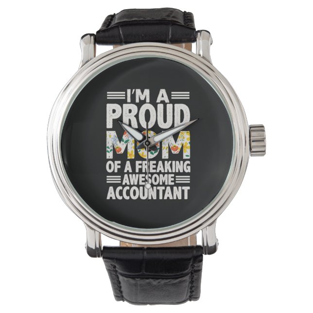 Accountant Gift | A Freaking Awesome Accountant Watch (Front)