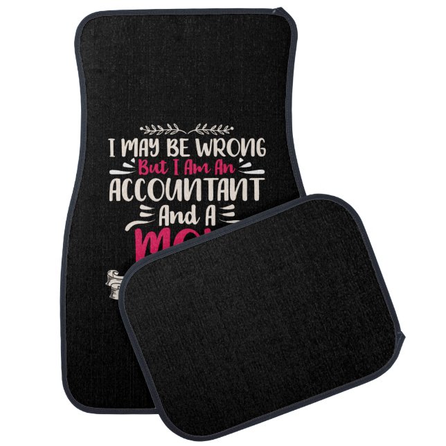 Accountant Gift | Accoutant And A Mom Car Floor Mat (Set)