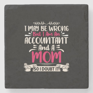 Accountant Gift | Accoutant And A Mom Stone Coaster