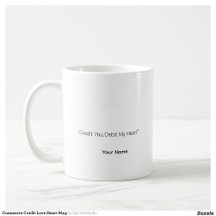 Accountant Gift Credit Heart Personalized Mug