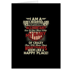 Accountant Gift   I Am A Professional Accountant Card