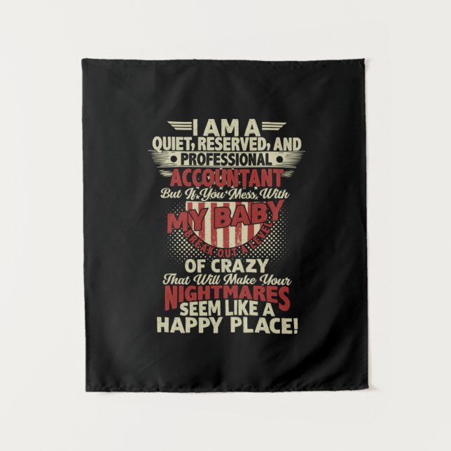 Accountant Gift | I Am A Professional Accountant Tapestry (Front)