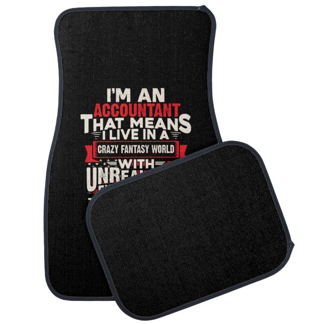 Accountant Gift | I Am An Accountant Car Floor Mat (Set)