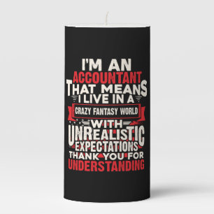 Accountant Gift   I Am An Accountant Pillar Candle