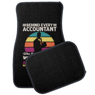Accountant Gift Is An Accountant Dad Car Floor Mat