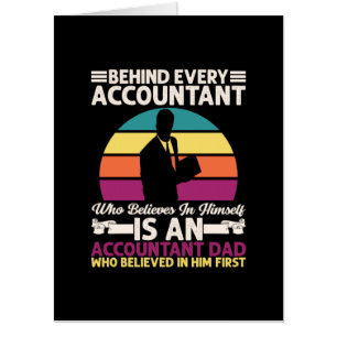 Accountant Gift Is An Accountant Dad Card