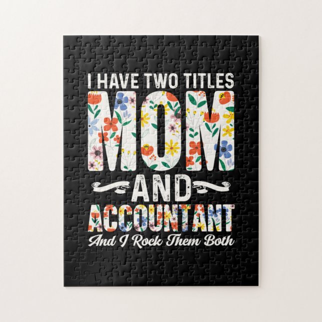 Accountant Gift | Mom And Accountant Jigsaw Puzzle (Vertical)