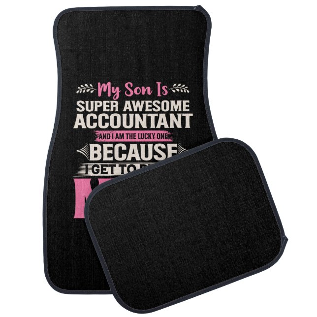 Accountant Gift | Super Awesome Accountant Car Floor Mat (Set)