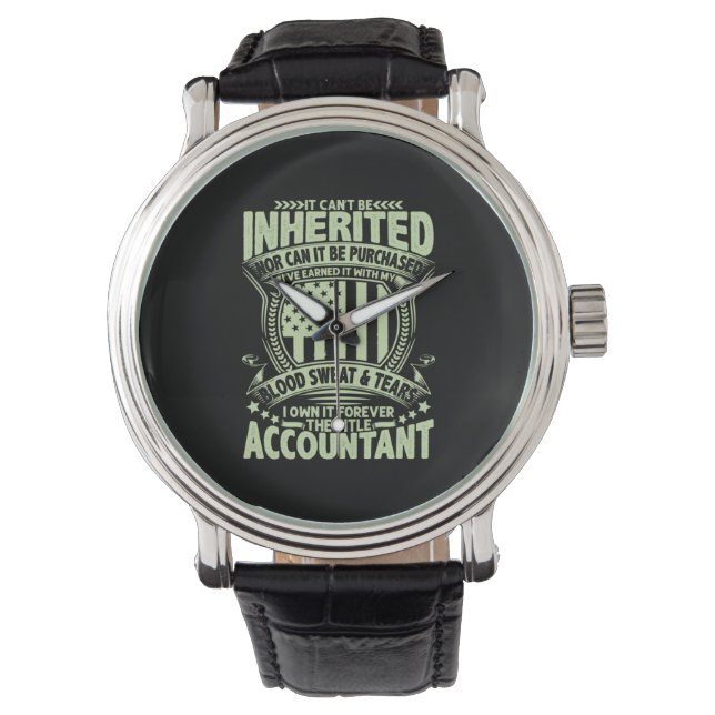 Accountant Gift | The Title  Accountant Watch (Front)