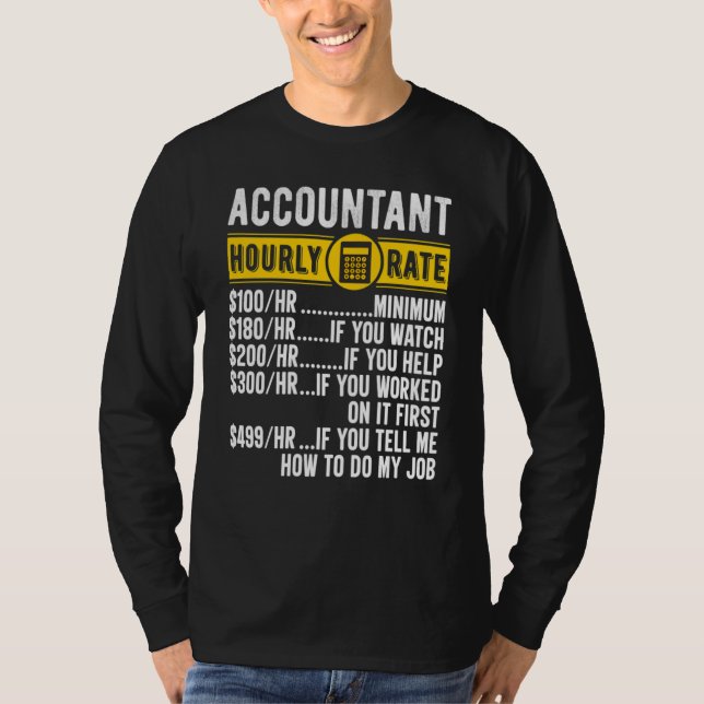 Accountant Gifts Crunching Numbers Is My Cardio Ac T-Shirt (Front)
