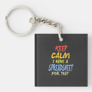 Accountant Have A Spreadsheet For That Keychain