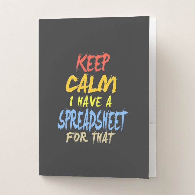 Accountant Have A Spreadsheet For That Pocket Folder (Front)