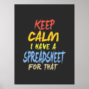 Accountant Have A Spreadsheet For That Poster