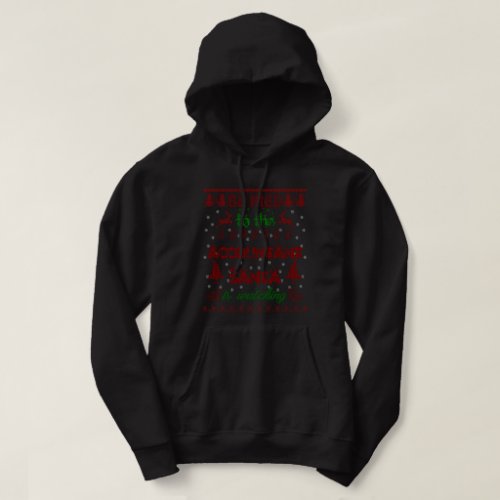 Accountant Hoodie Funny Christmas Gift for Men