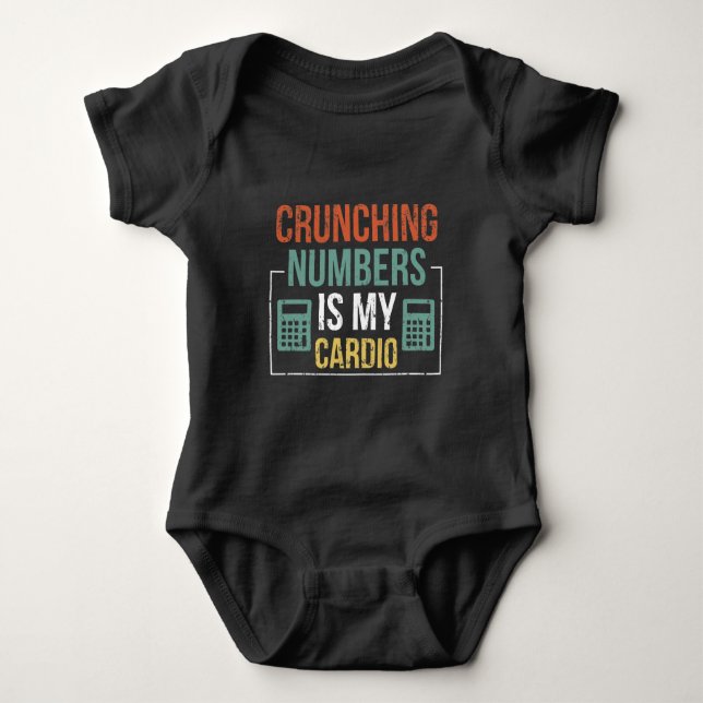 Accountant Humor Accounting Number Calculator Baby Bodysuit (Front)