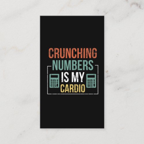 Accountant Humor Accounting Number Calculator Business Card