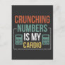 Accountant Humor Accounting Number Calculator Postcard