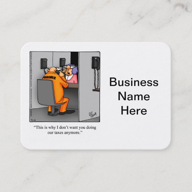 Accountant Humor Business Cards (Front)