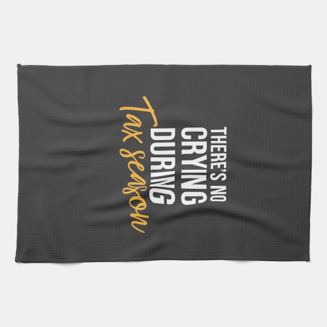 Accountant In Tax Season Kitchen Towel (Horizontal)